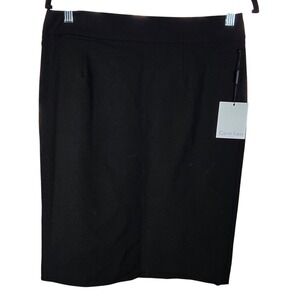 Calvin Klein Womens Black Pencil Skirt Knee Length Business Office Size 8
